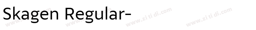 Skagen Regular字体转换 Skagen Regular字体转换
